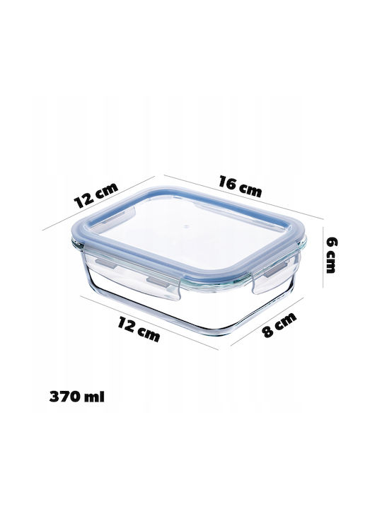 Kadax Lunchbox Glas Transparent 370ml 1Stück