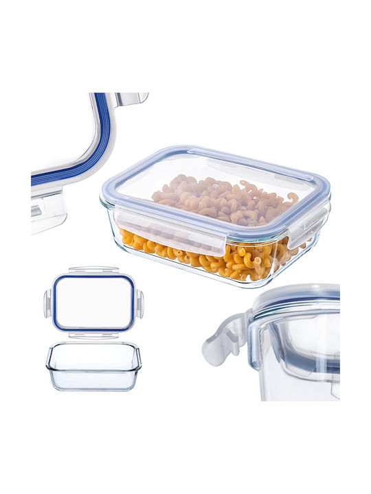Kadax Cutie pentru Mâncare Sticlă Transparent 1520ml 1buc