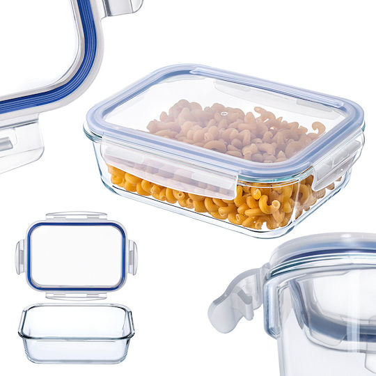 Kadax Glass Lunch Box Transparent 1520ml