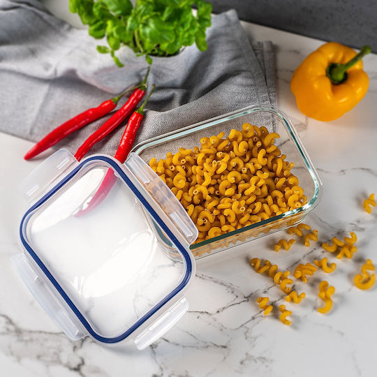 Kadax Glass Lunch Box Transparent 1520ml
