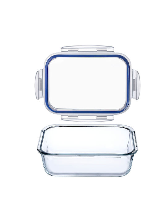 Kadax Cutie pentru Mâncare Sticlă Transparent 1520ml 1buc
