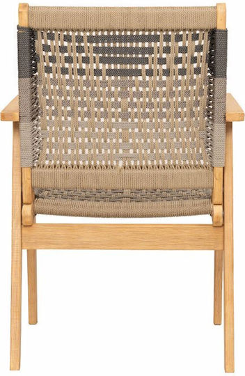 Outdoor Chair Wooden Vega Multicolour 58x56x58cm