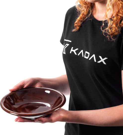 Kadax Farfurie adâncă Ceramică Maro cu Diametru 23cm 2buc