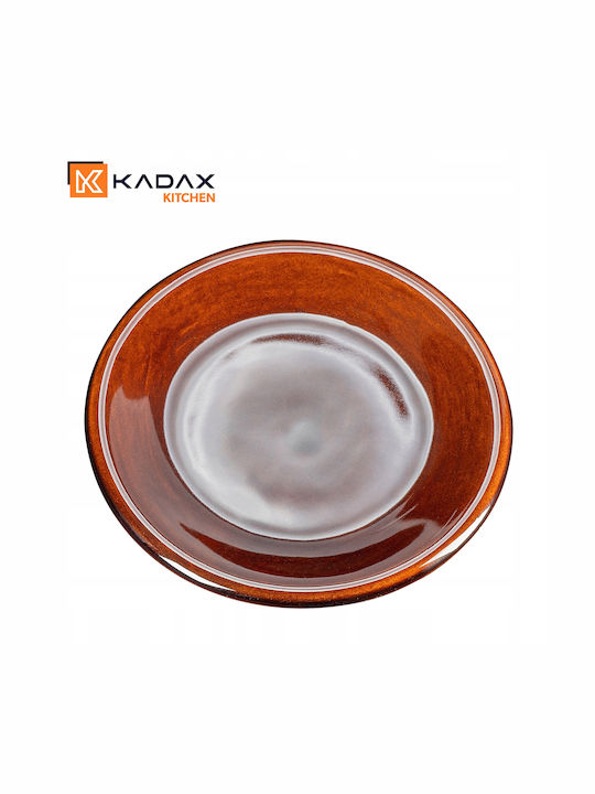 Kadax Farfurie adâncă Ceramică Maro cu Diametru 19cm 6buc