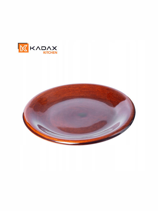 Kadax Πιάτο Βαθύ Κεραμικό Καφέ με Διάμετρο 19cm 2τμχ