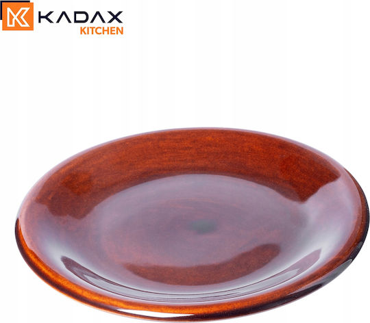 Kadax Πιάτο Βαθύ Κεραμικό Καφέ με Διάμετρο 19cm 4τμχ