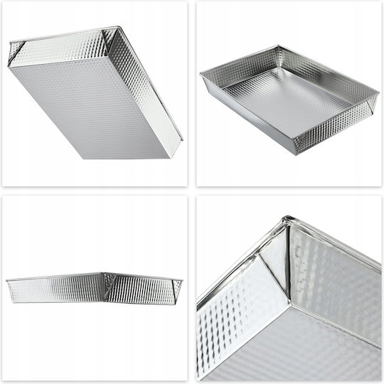 Kadax Tavă De Copt Din Oțel Inoxidabil 25x36cm