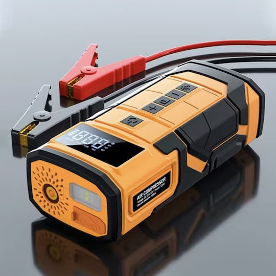 Portable Car Battery Jump Starter 10000mAh with Power Bank / USB / Pump / Φακό 12V