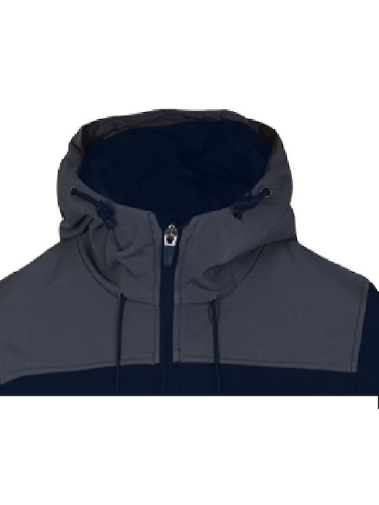 JACKET ZEUS GIUBBOTTO SOFTSHELL BLUE ANTHRACITE