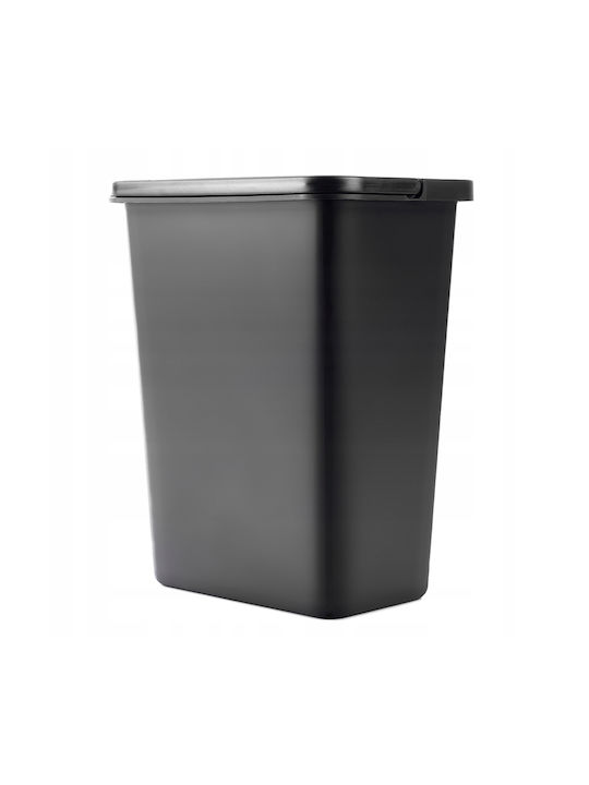Kadax Coș de Gunoi Plastic Negru 10lt 1buc