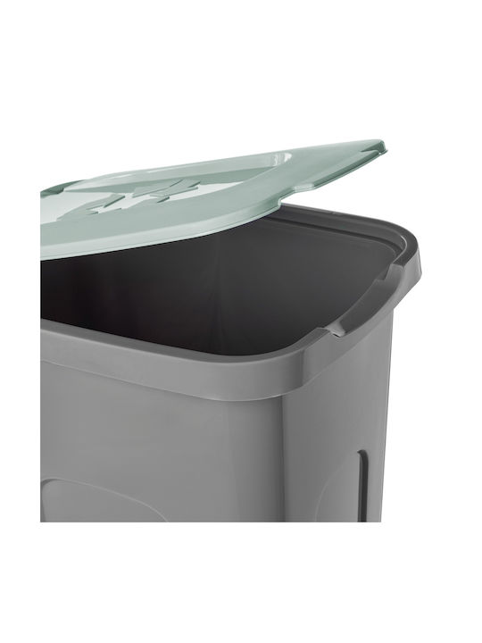 Kadax Waste Bin Waste Plastic Gray 30lt 1pcs