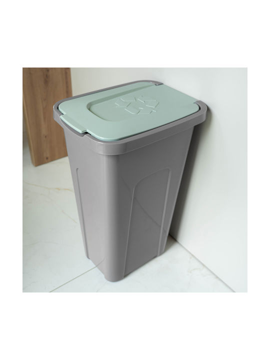 Kadax Waste Bin Waste Plastic Gray 30lt 1pcs