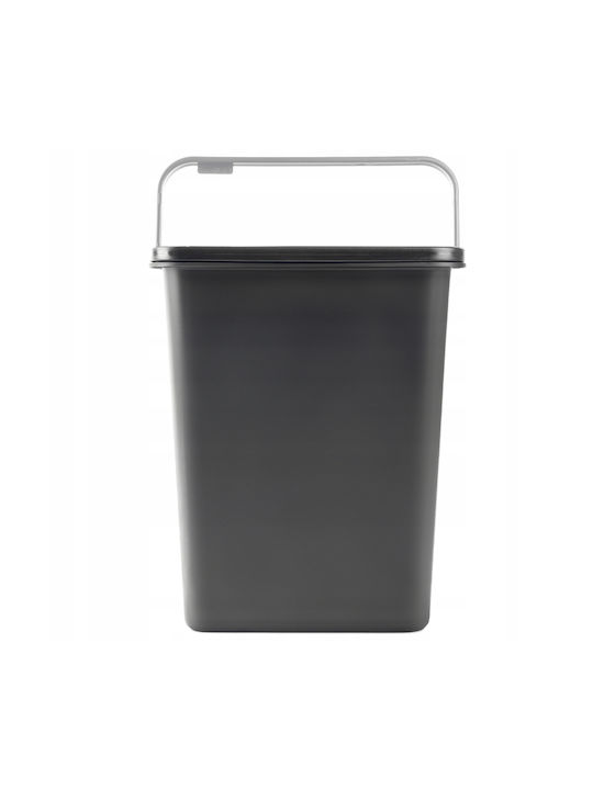 Kadax Coș de Gunoi Plastic Negru 10lt 1buc