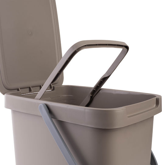 Kadax Kadax Kunststoff Mülleimer Braun 25lt