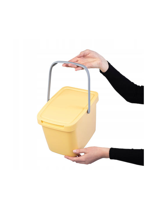 Kadax Coș de Gunoi Plastic Verde 6lt 1buc