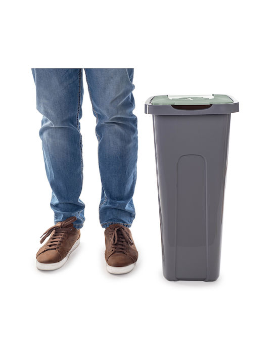 Kadax Waste Bin Waste Plastic Gray 30lt 1pcs