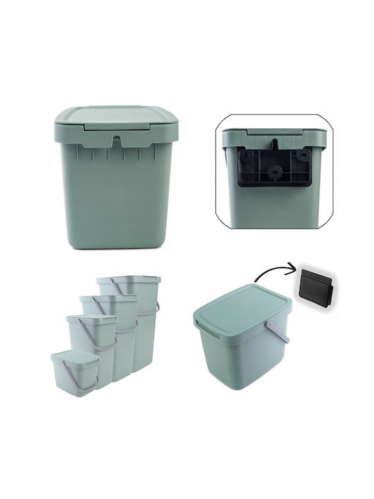 Kadax Waste Bin Waste Plastic Green 6lt 1pcs