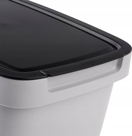 Kadax Coș de Gunoi Plastic Gri 6lt 1buc