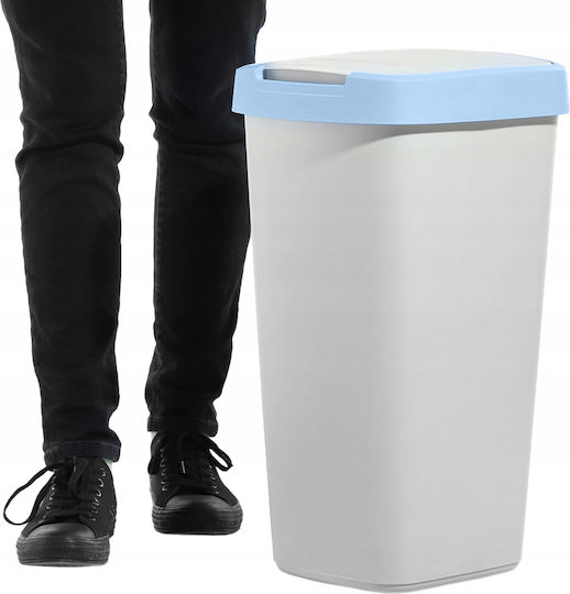 Kadax Coș de Gunoi Plastic Alb 25lt 1buc