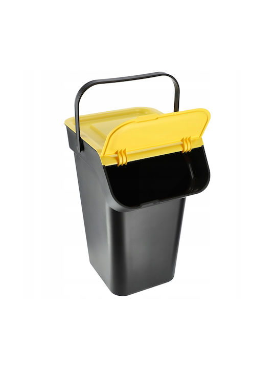 Kadax Coș de Gunoi Plastic Negru 25lt 1buc