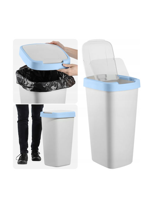 Kadax Waste Bin Waste Plastic White 25lt 1pcs