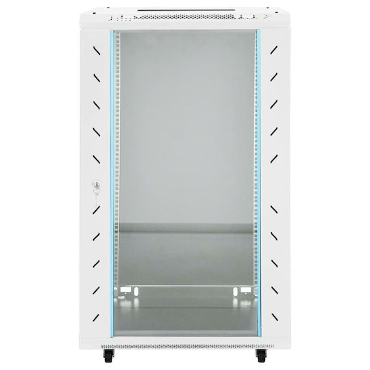 vidaXL Επιδαπέδια Καμπίνα Rack 18U 60x60x100cm Μαύρο 3307632