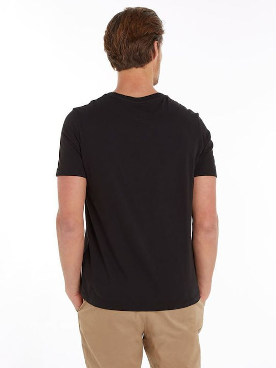 Tommy Hilfiger T-shirt Bărbătesc cu Mânecă Scurtă Black