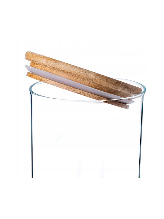Kadax Vase Pasta with Lid Glass Transparent 1400ml