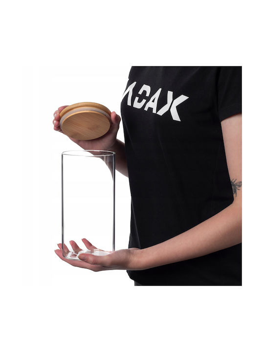Kadax Vase Pasta with Lid Glass Transparent 1400ml