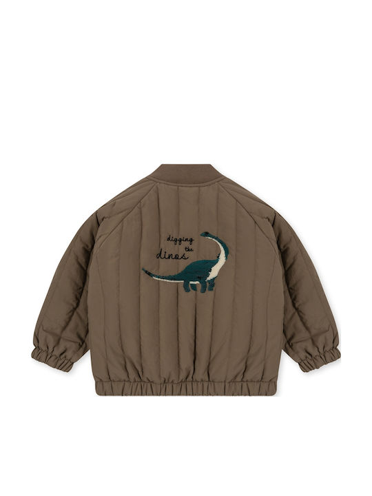 Kids' Bomber with Lining Dino