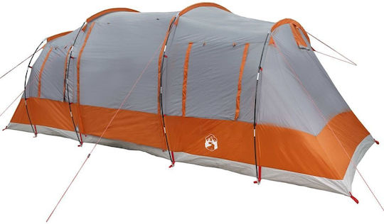 vidaXL Σκηνή Camping Τούνελ Γκρι για 6 Άτομα 564x240x205εκ.