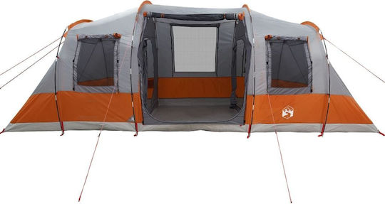 vidaXL Σκηνή Camping Τούνελ Γκρι για 6 Άτομα 564x240x205εκ.