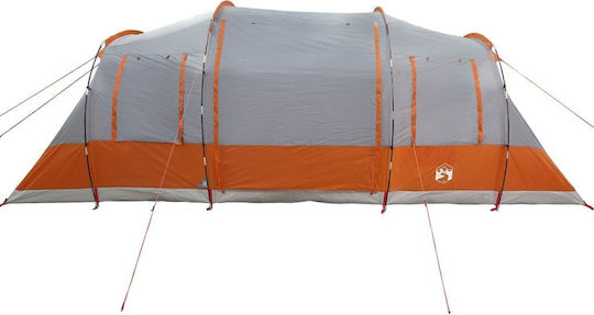 vidaXL Σκηνή Camping Τούνελ Γκρι για 6 Άτομα 564x240x205εκ.