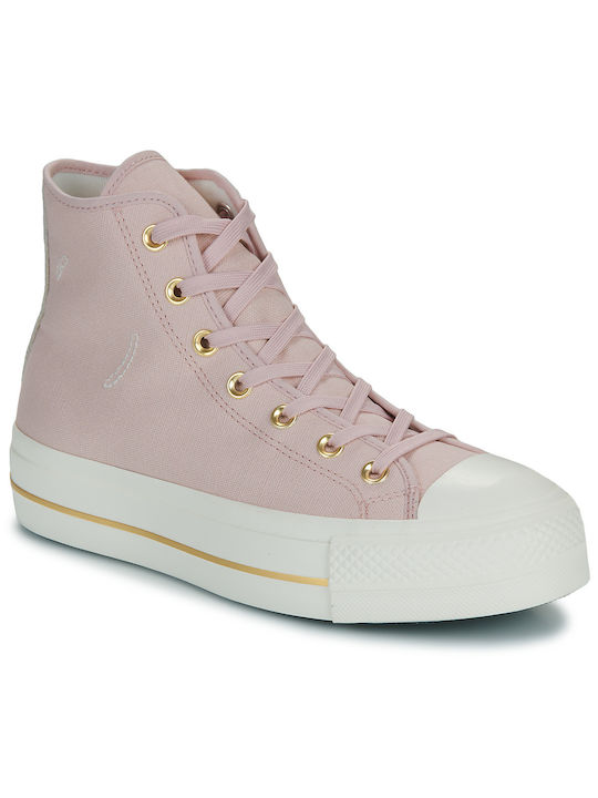 Converse Lift Platform Tailored Lines Γυναικεία Μποτάκια Ροζ