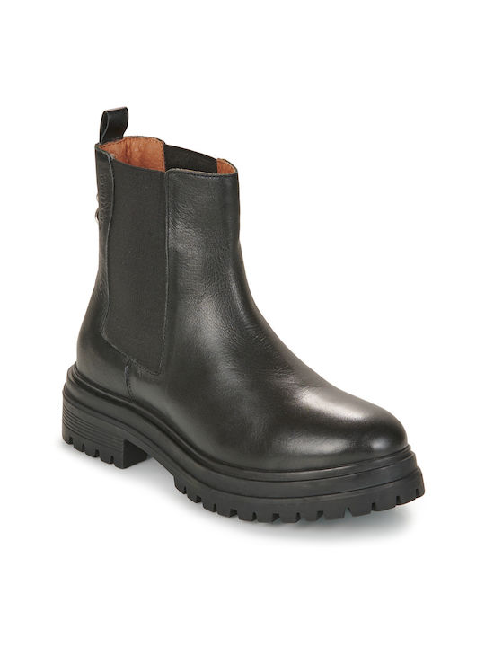 Gioseppo Leder Stiefeletten Damen Schwarz