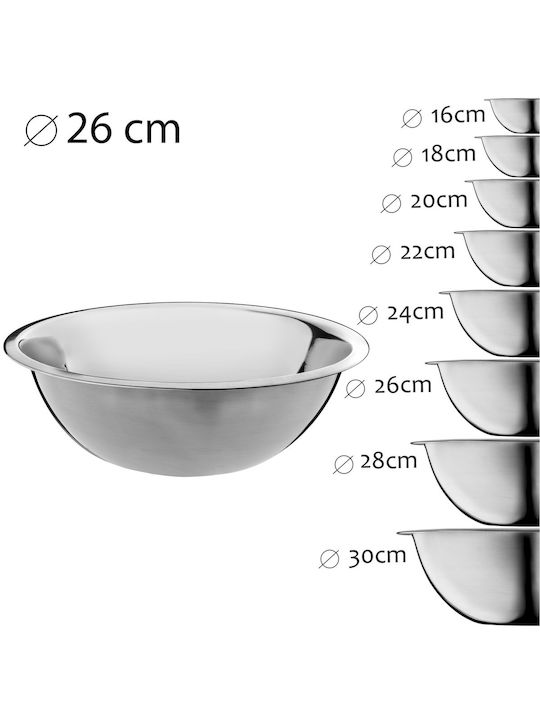 Kadax Σαλατιέρα Inox Ασημί