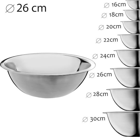 Kadax Σαλατιέρα Inox Ασημί