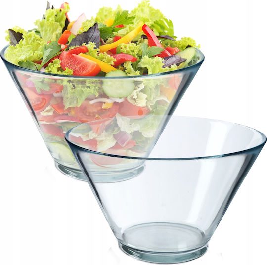 Kadax Salatschüssel Glas Transparent 2Stück