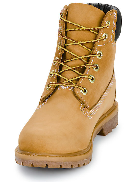 Leather Women's Ankle Boots Brown