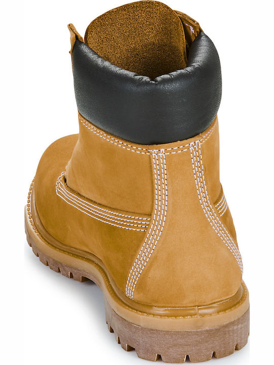 Leather Women's Ankle Boots Brown