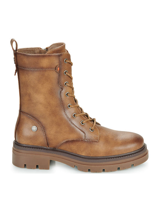 Women's Ankle Boots with Medium Heel Brown