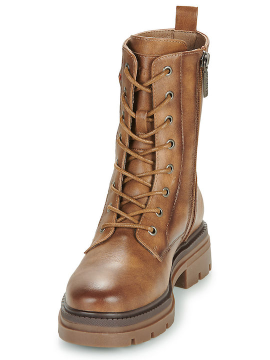 Women's Ankle Boots with Medium Heel Brown