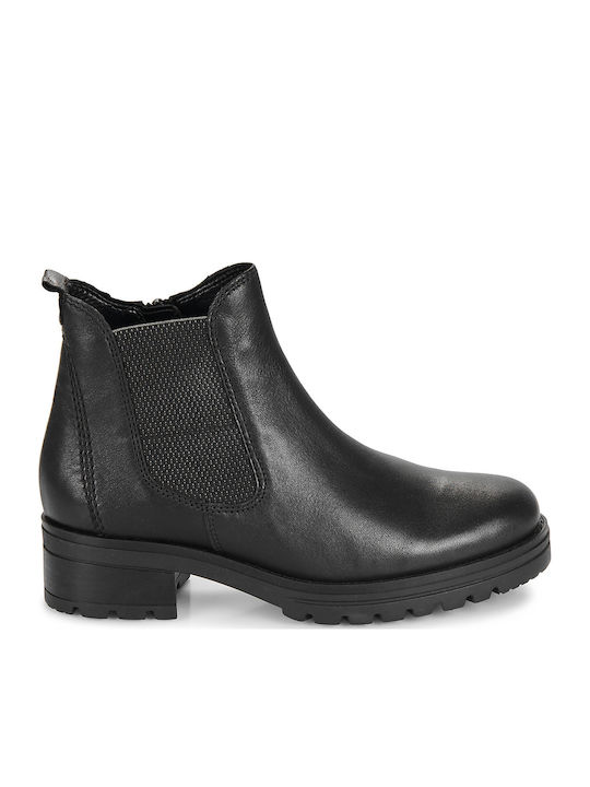 Leather Women's Ankle Boots Black