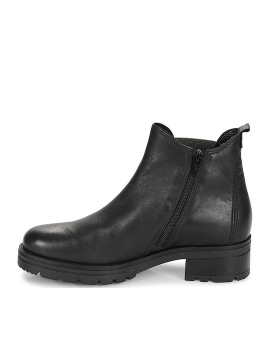 Leather Women's Ankle Boots Black