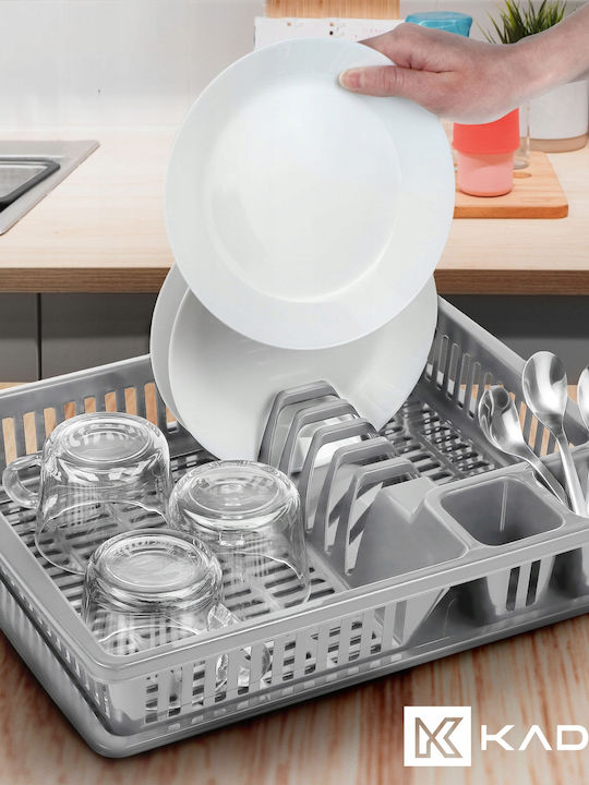 Kadax Scurgător De Chiuvetă Din Plastic Gri