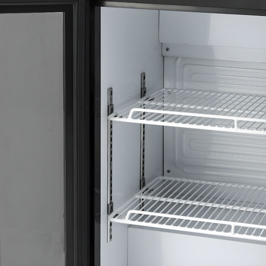 Dynamic Ψυγείο Back Bar 220lt Διπλό Υ89.5xΠ90xΒ50.5cm