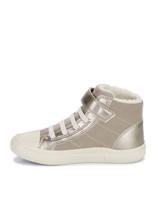 J Gisli Kids Sneakers High Anatomic with Scratch Gold