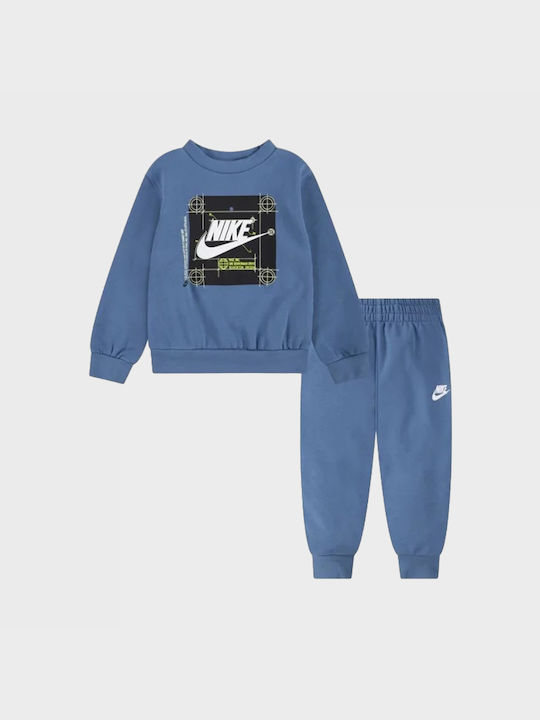 Nike Kids Sweatpants Set Blue Sportswear