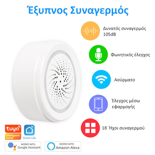 MOES ZigBee Сирена за аларма За външно ползване