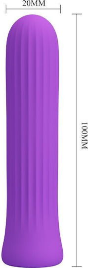 Pretty Love Stimulator Vibrator Mini Δονητής Bullet με Απομακρυσμένο Έλεγχο 10cm Μωβ
